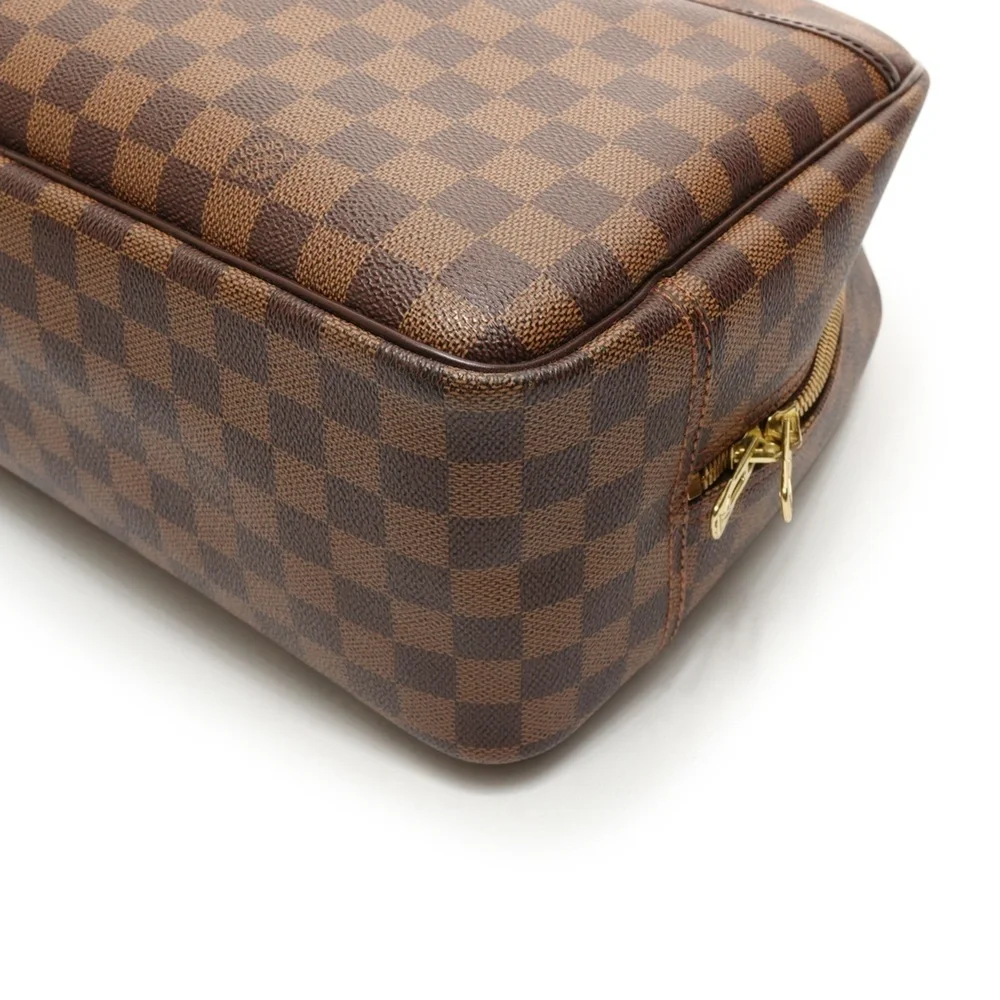 LOUIS VUITTON Brown Deauville Boston Bag